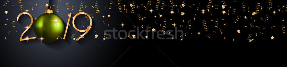 2019 Happy New Year Background for your Seasonal Flyers and Gree Stock photo © DavidArts