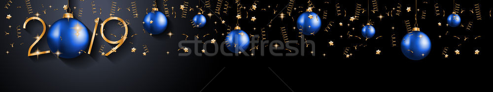 2019 Happy New Year Background for your Seasonal Flyers and Gree Stock photo © DavidArts