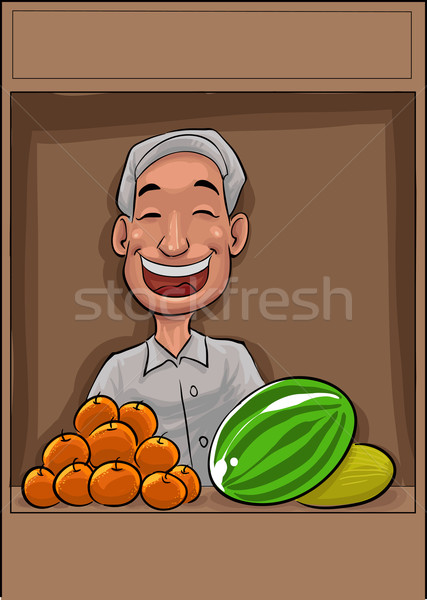 the fuit vendor Stock photo © davisales