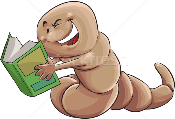 ワーム 図書 巨人 幸せ 緑 自然 ストックフォト © davisales