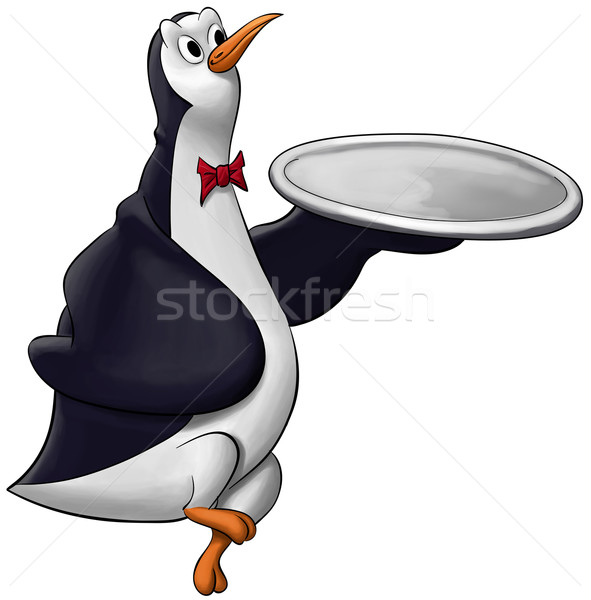 the penguin waiter Stock photo © davisales