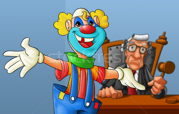 clown in the court Stock photo © davisales