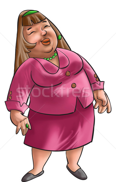 Stock photo: the woman fat