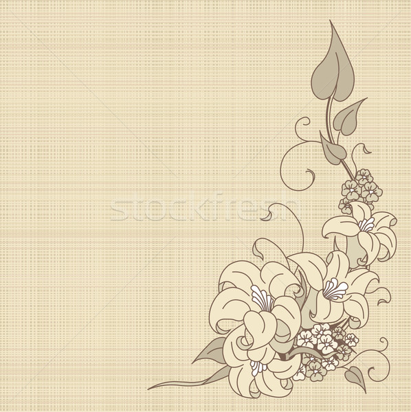 Bloemen doek fantasie plaats abstract Stockfoto © Dazdraperma