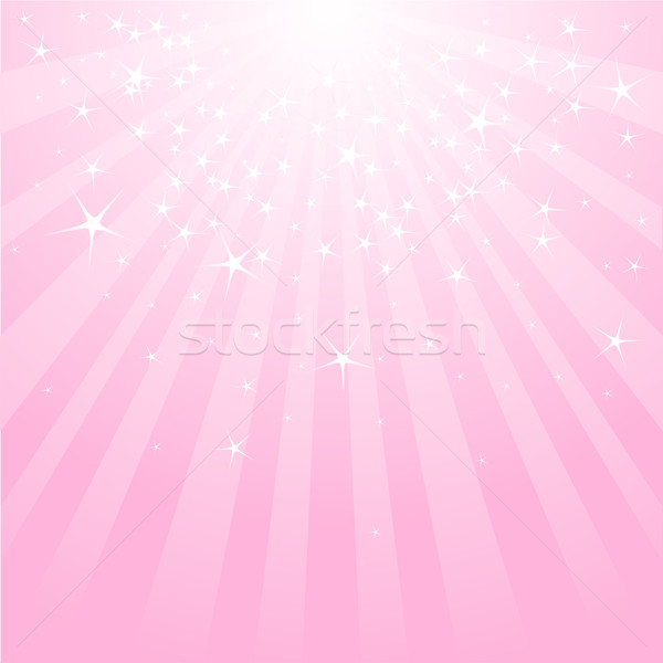 Abstract rosa stelle ragazza design Foto d'archivio © Dazdraperma