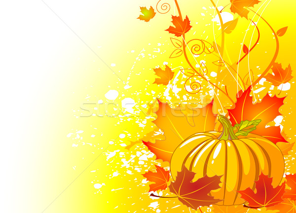 Autumn place card Stock photo © Dazdraperma