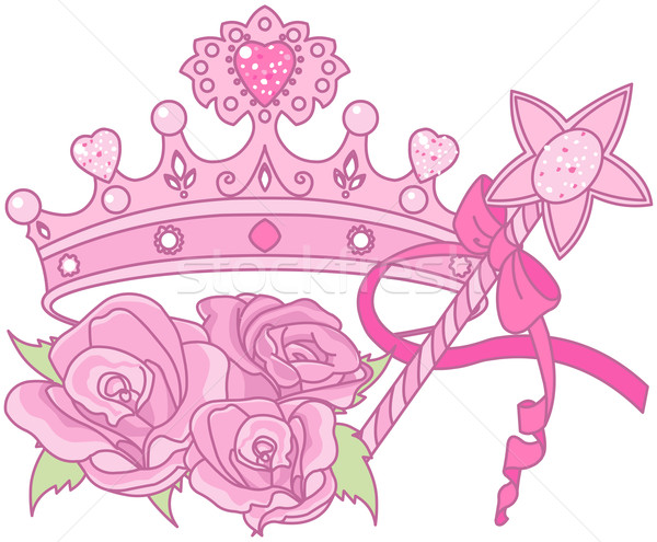 Сток-фото: Принцесса · корона · иллюстрация · девушки · успех