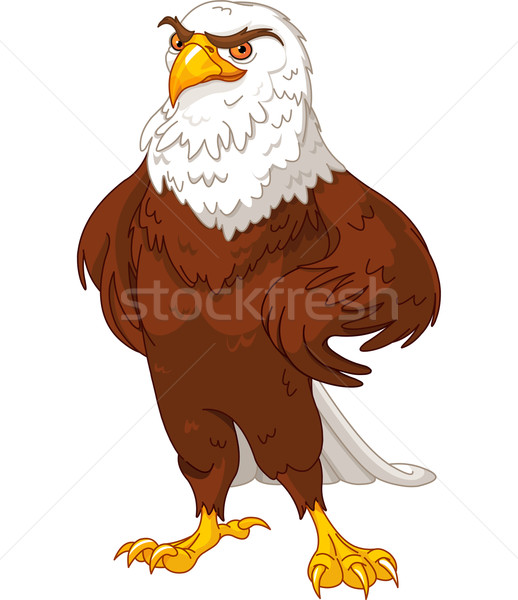 Americano águila ilustración orgulloso arte animales Foto stock © Dazdraperma