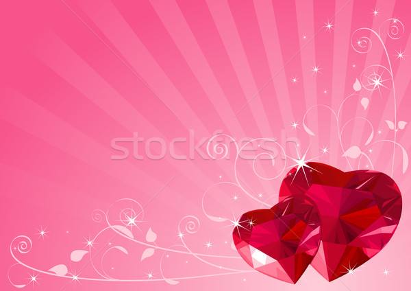 Валентин сердце сердцах место текста компьютер Сток-фото © Dazdraperma