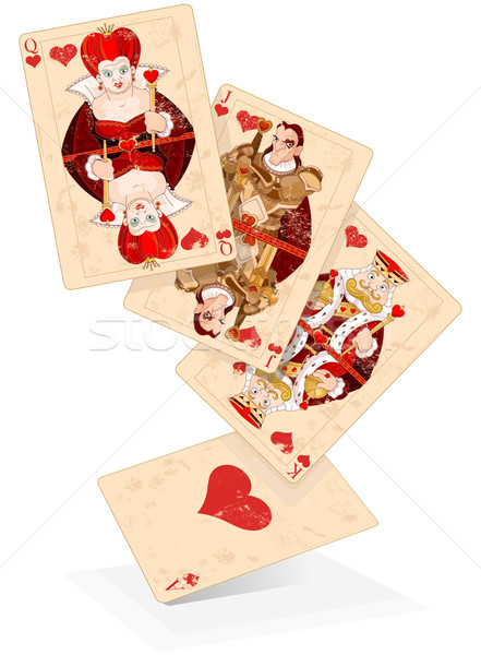 Hearts play cards Stock photo © Dazdraperma