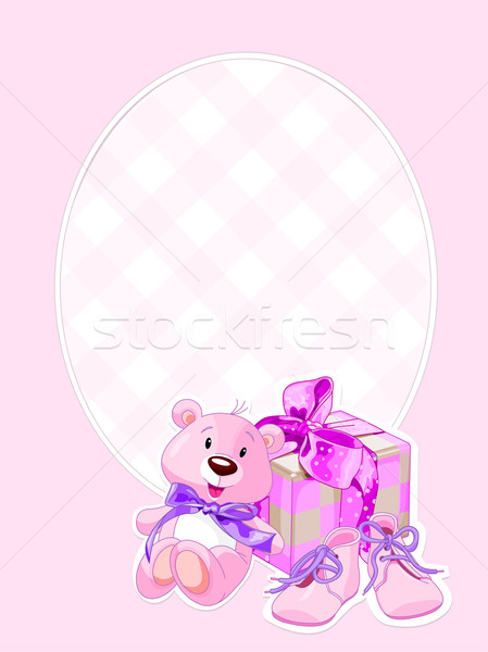 Baby girl arrival card  Stock photo © Dazdraperma