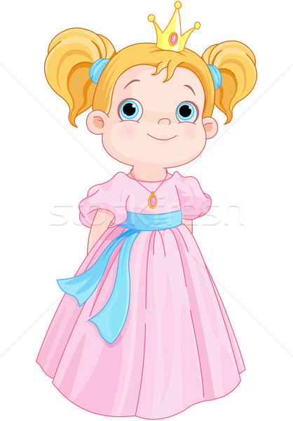Belle princesse illustration beauté adolescent couronne [[stock_photo]] © Dazdraperma
