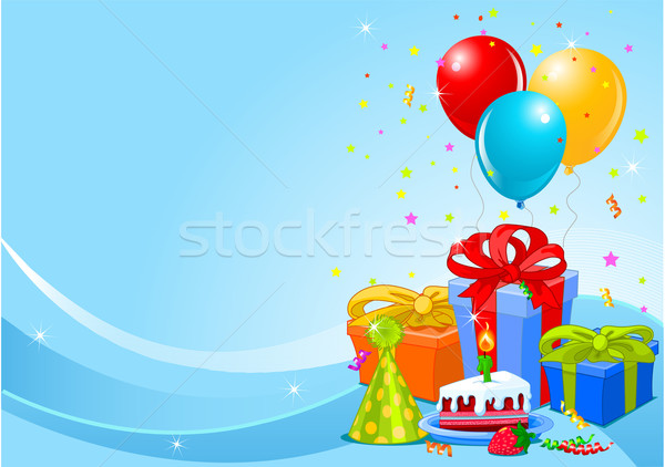 Birthday party background Stock photo © Dazdraperma