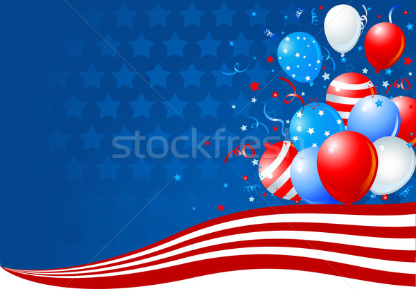氣球 美國國旗 舞會 藝術 商業照片 © Dazdraperma