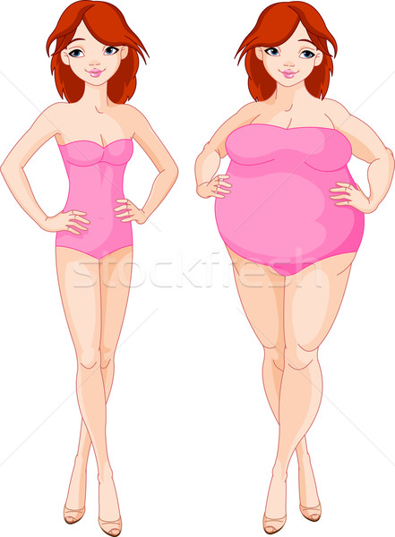 Before and after diet Stock photo © Dazdraperma