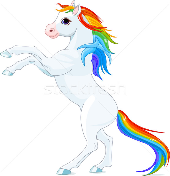 Rainbow horse Stock photo © Dazdraperma