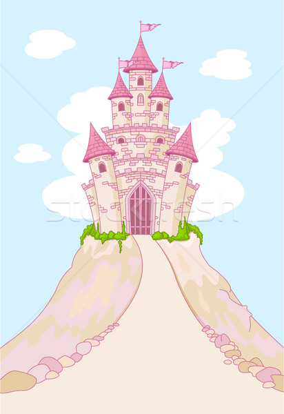Magic castel basm prinţesă dragoste Imagine de stoc © Dazdraperma