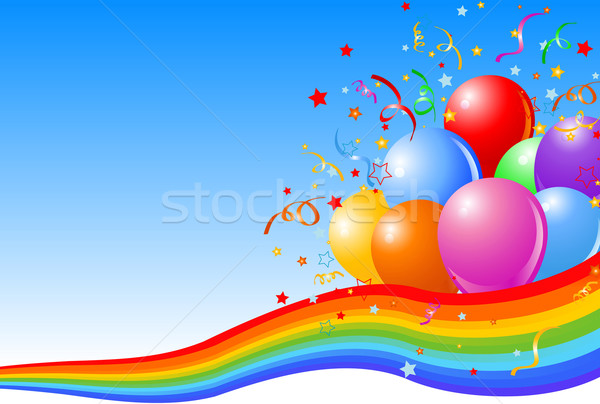 Party balloons background Stock photo © Dazdraperma