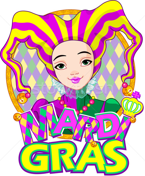 Mardi Gras harlequin design Stock photo © Dazdraperma
