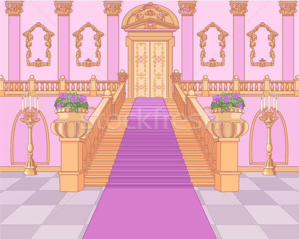 Luxury Staircase in Magic Palace Stock photo © Dazdraperma