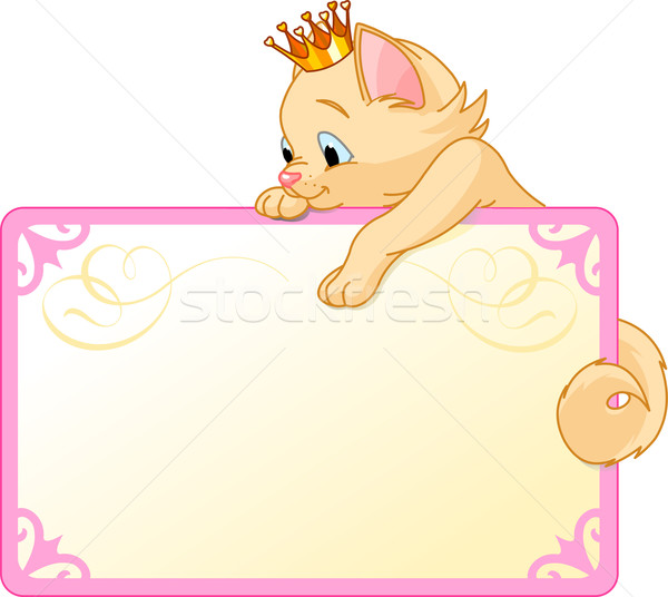 Cat Princess Invite or Placard Stock photo © Dazdraperma