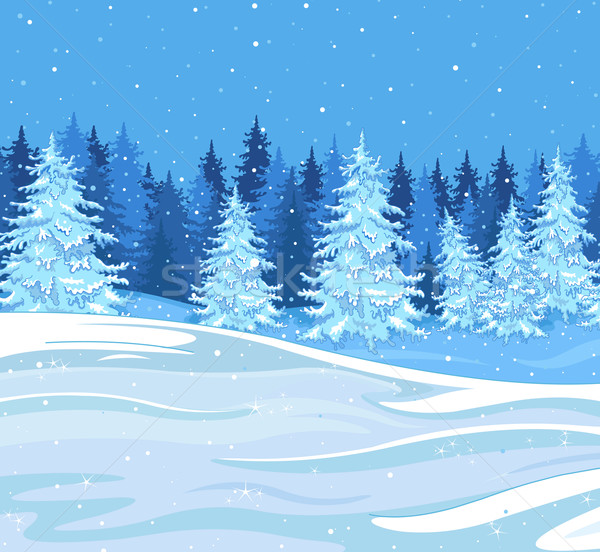 Winter Landscape Drawing Stock Photos Stock Images And Vectors Stockfresh