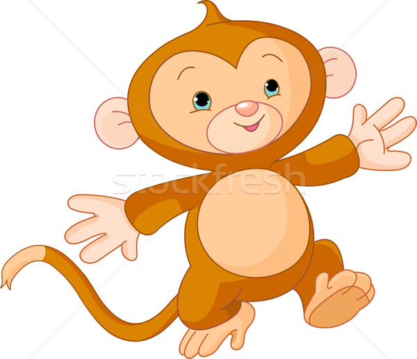 Happy little Monkey  Stock photo © Dazdraperma