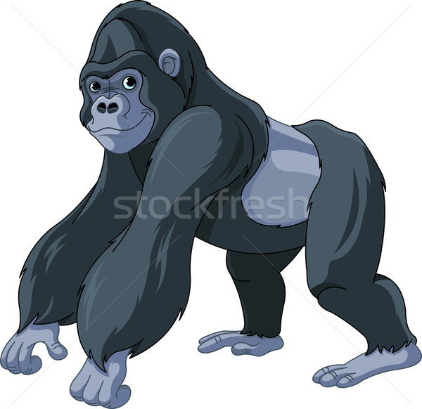 Gorila ilustración cute Cartoon Foto gráficos Foto stock © Dazdraperma