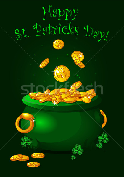 Stock photo: Pot of gold background