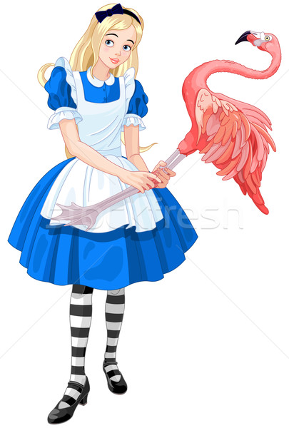 Alice Plays Croquet  Stock photo © Dazdraperma