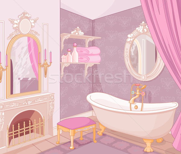 Interior of bathroom in the palace Stock photo © Dazdraperma