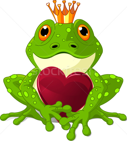 Frog with heart Stock photo © Dazdraperma