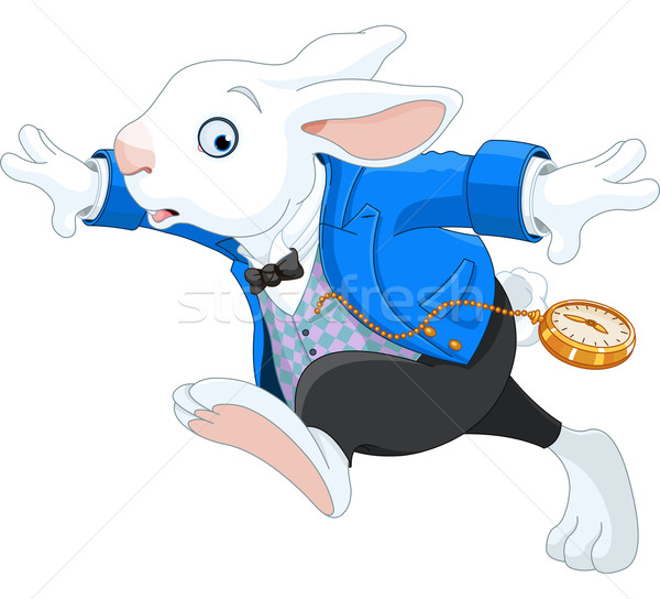 Running White Rabbit  Stock photo © Dazdraperma