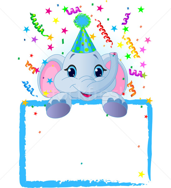 Baby Elephant Birthday Stock photo © Dazdraperma