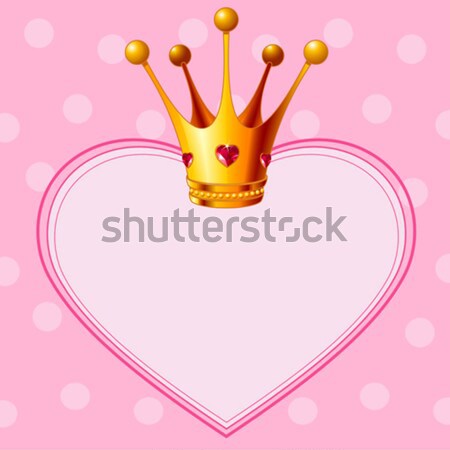 Cristal coeur couronne brillant amour princesse [[stock_photo]] © Dazdraperma