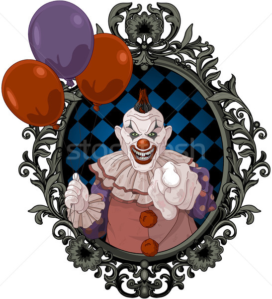 Effrayant clown masque stade souriant rire [[stock_photo]] © Dazdraperma