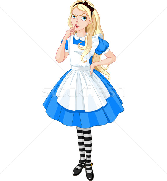 Thinking Alice  Stock photo © Dazdraperma