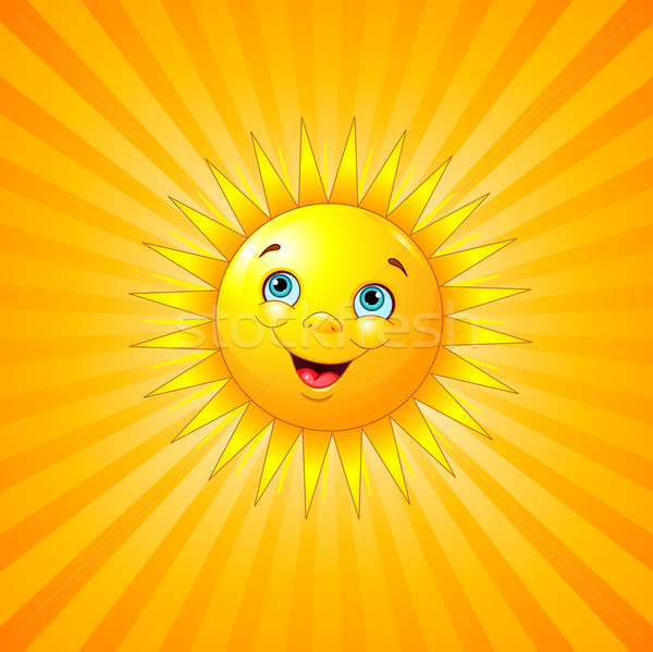 Smiling sun Stock photo © Dazdraperma