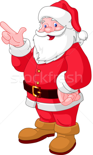 Christmas Santa pointing Stock photo © Dazdraperma