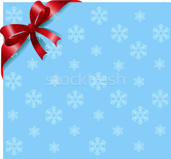 Schneeflocken Bogen Stelle Papier blau Stock foto © Dazdraperma