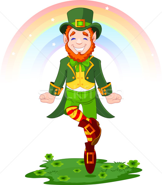 St. Patrick's Day Lucky Dancing Leprechaun Stock photo © Dazdraperma