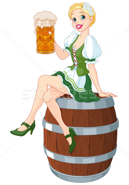 Oktoberfest Girl Stock photo © Dazdraperma