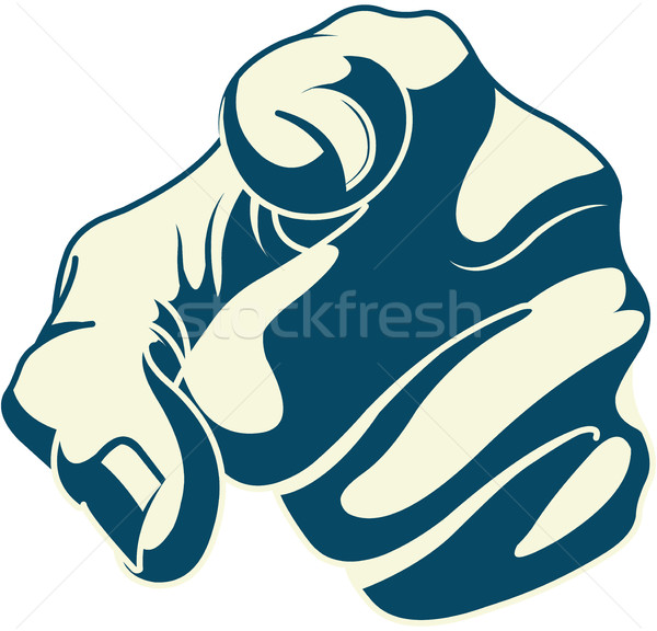 Pointing forefinger Stock photo © Dazdraperma
