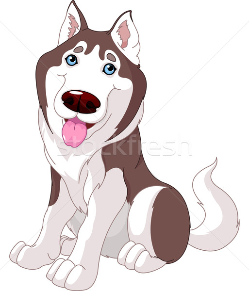 Sevimli boğuk karikatür örnek köpek sanat Stok fotoğraf © Dazdraperma