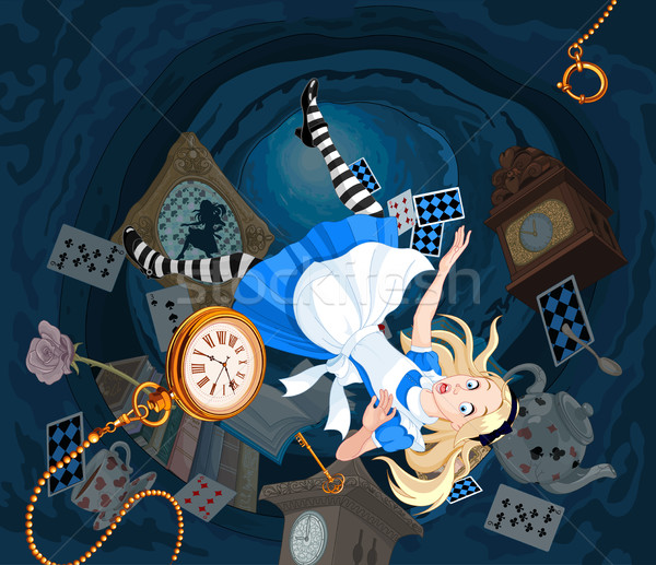 Falling Alice Stock photo © Dazdraperma