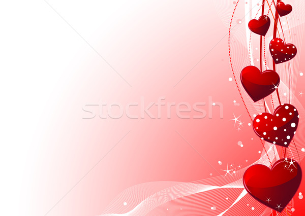 Valentinsdag Tag schönen rot Vektor Stock foto © Dazdraperma