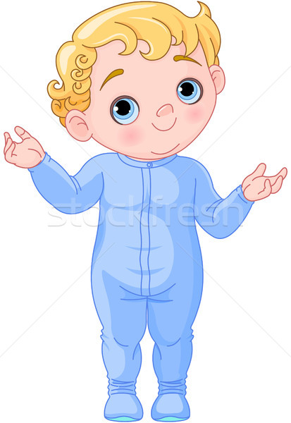 Cute Creeping Baby Stock photo © Dazdraperma