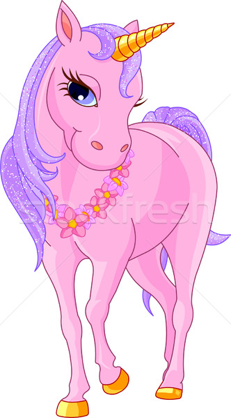 Beautiful Pink Unicorn Stock photo © Dazdraperma
