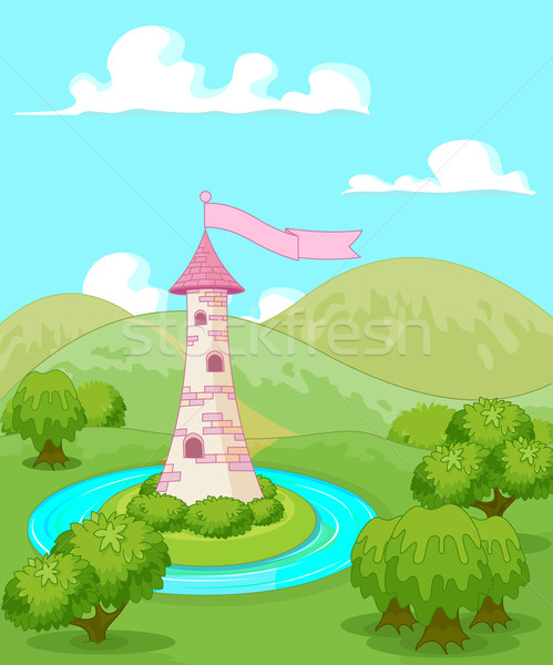 Fairytale tower Stock photo © Dazdraperma