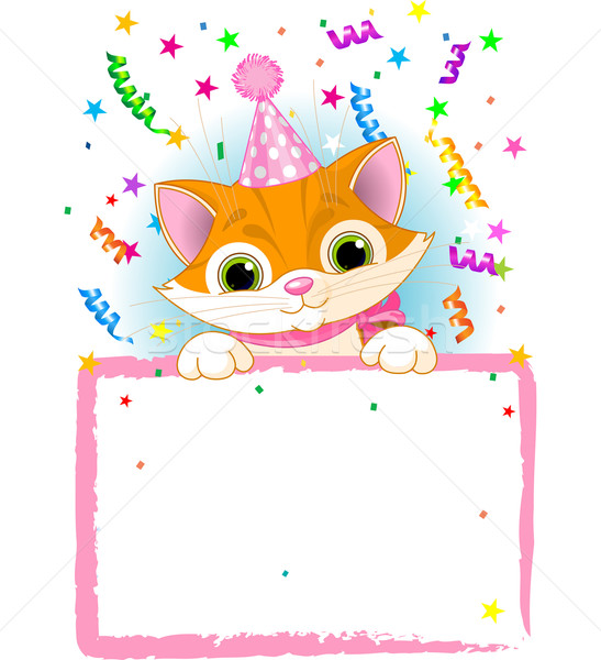 Kitten Birthday Stock photo © Dazdraperma